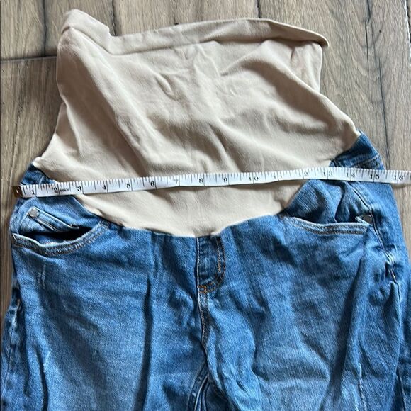 Indigo Blue distressed Denim- maternity - Picture 3 of 4